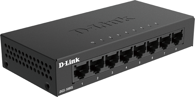 D-Link DGS-108GL 8-porttinen Gigabit-kytkin