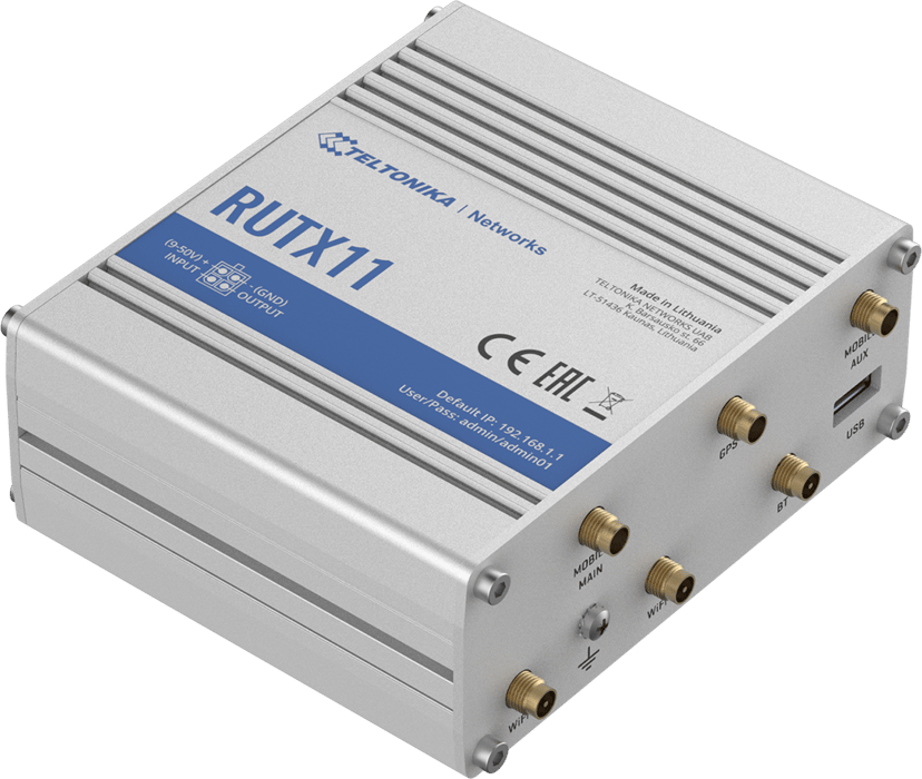 Teltonika RUTX11 LTE CAT6 Industrial Cellular Router