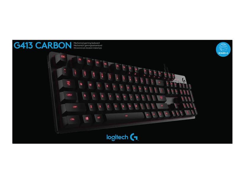 Logitech G G413 - Carbon Kabling Nordisk Grå Tastatur