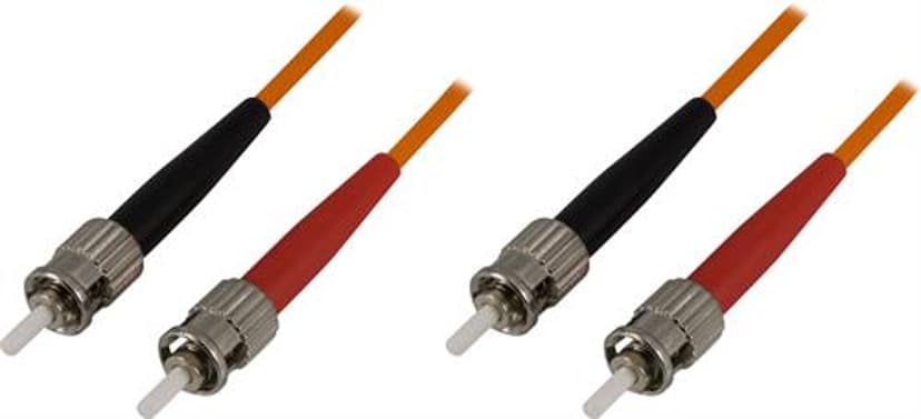 Deltaco Fiberoptisk Kabel ST/UPC ST/UPC OM1 10m