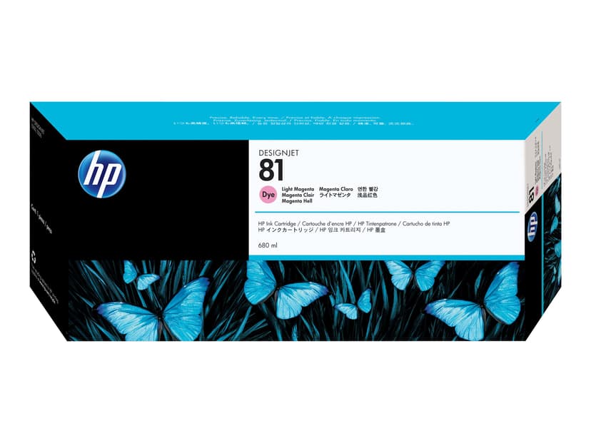 HP Bläck Ljus Magenta No.81 DJ 5000/5500
