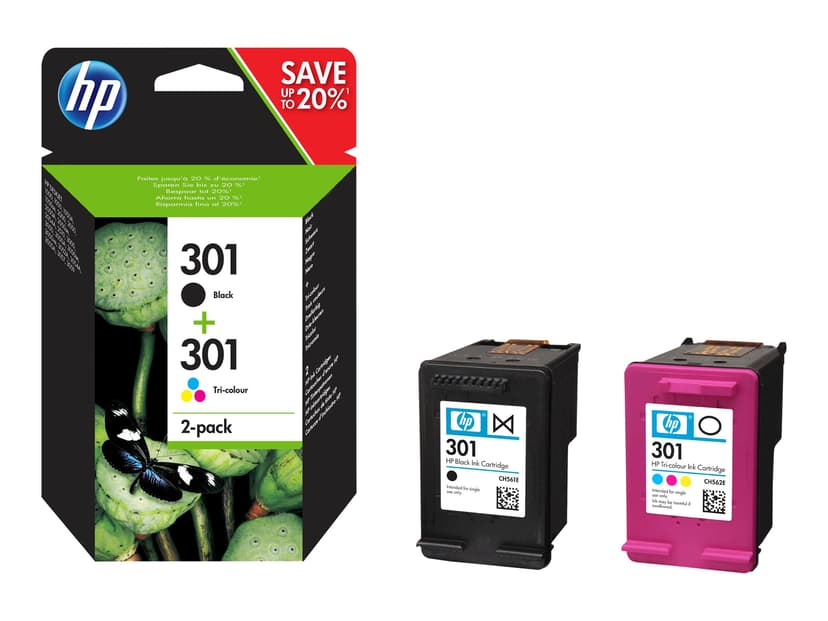 HP Inkt Combo Pack No.301 (Black,Color)