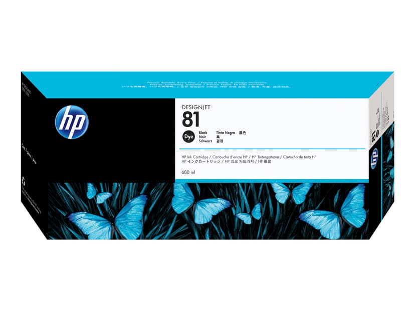 HP Bläck Svart No.81 - DJ 5000/5000PS/5500