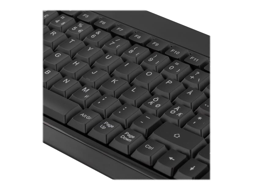 Deltaco TB-234 Kabling Nordisk Sort Tastatur