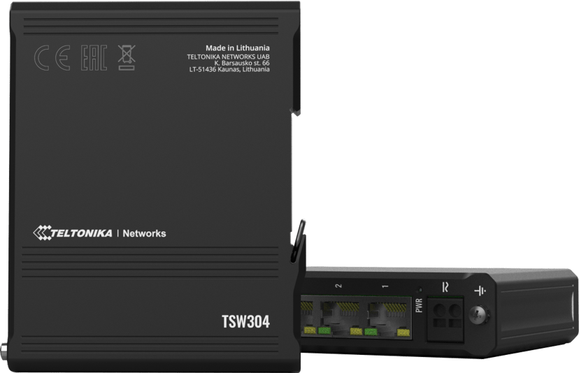 Teltonika TSW304 4-porters DIN-svitsj