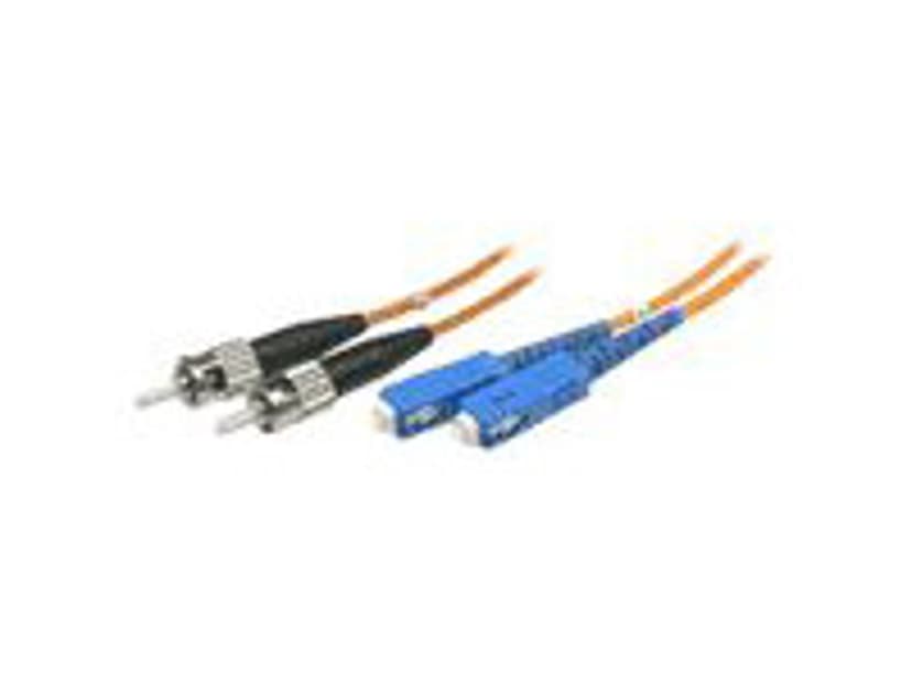 Deltaco Fiberoptisk Kabel SC/UPC ST/UPC OM1 5m
