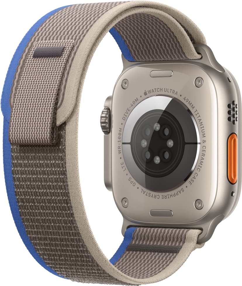 Apple Watch Ultra GPS + Cellular, 49mm Titanium Case with Blue/Gray