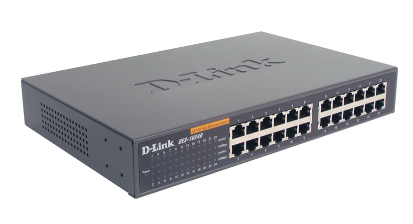 D-Link Des-1024D 24-Port Fast Ethernet Desktop Switch