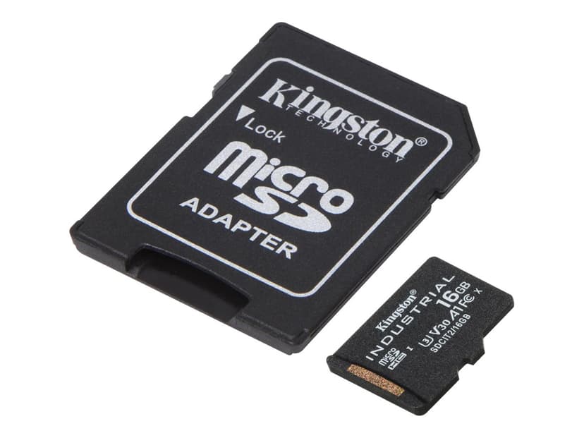 Kingston Industrial 16GB microSDHC UHS-I minneskort