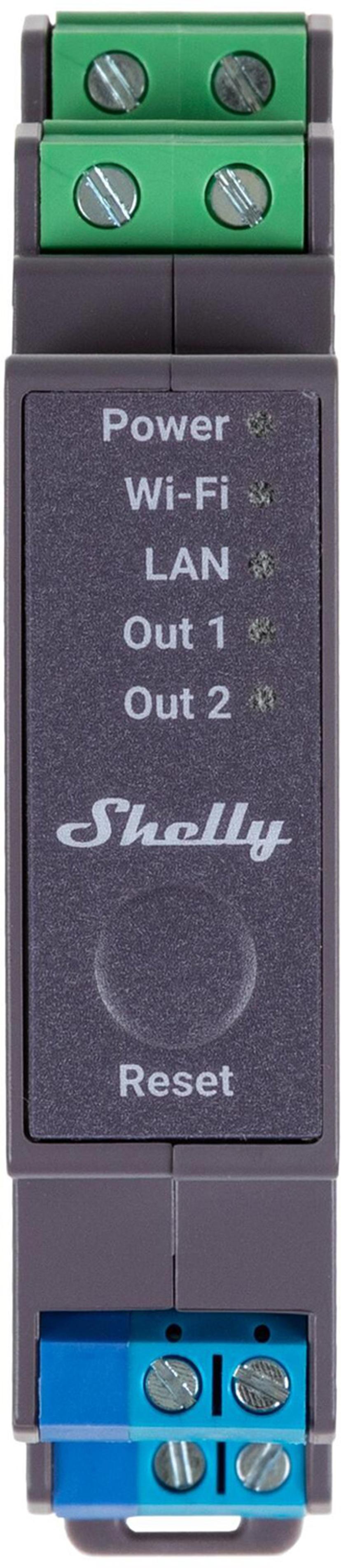 Shelly Pro 2 Din WiFi 2-Ch 25A Grey