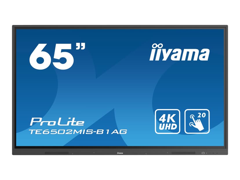 iiyama ProLite TE6502MIS-B1AG 65" Touch 4K UHD VA 16:9 65" 400cd/m² 4K UHD (2160p) 16:9