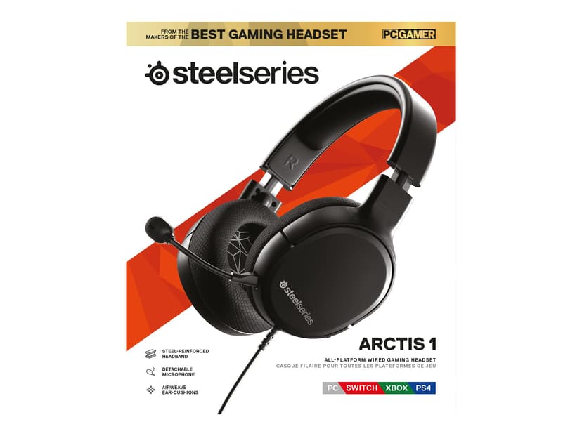 Steelseries Arctis 1 Headset 3,5 mm kontakt Stereo Svart