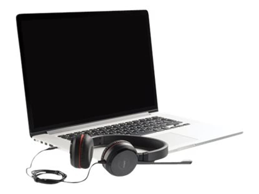 Jabra Evolve 30 II MS Headset 3,5 mm kontakt, USB Skype for Buisness Stereo Svart