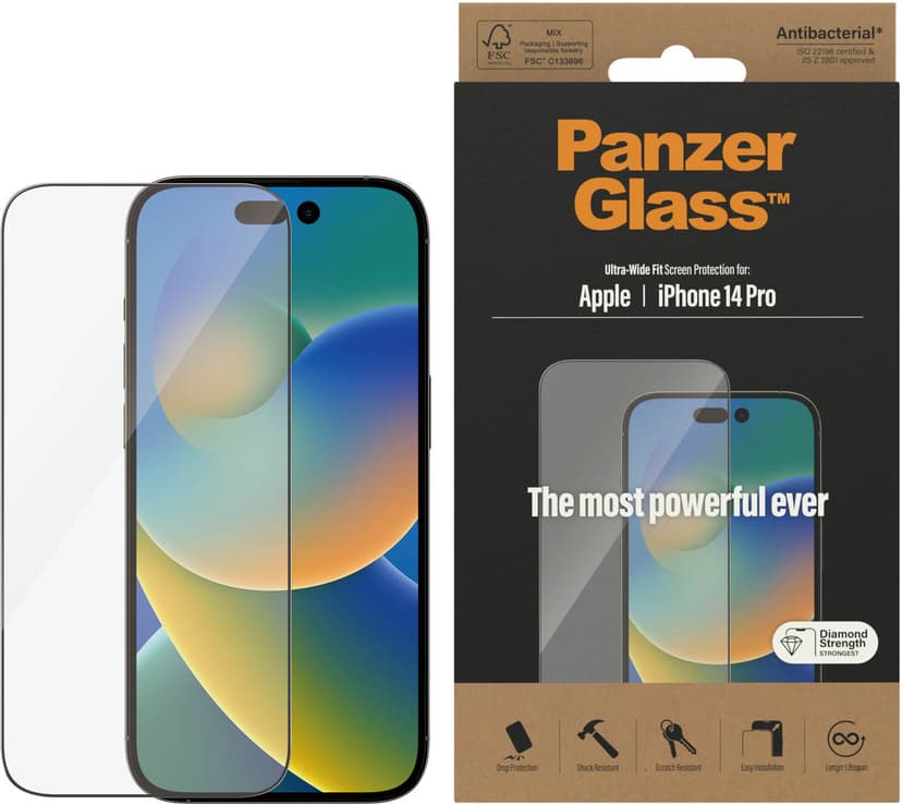 Panzerglass Ultra-Wide Fit iPhone 14 Pro