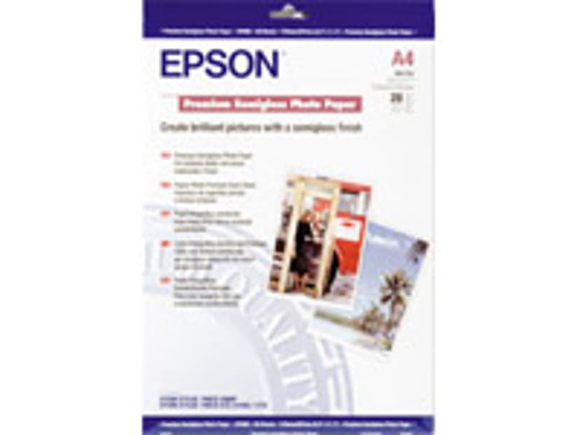 Epson Papper Photo Premium Semi Glossy A4 20-Ark 250g