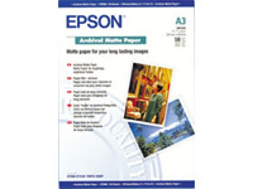 Epson Papper Archival Matt A3 50-ark 192G