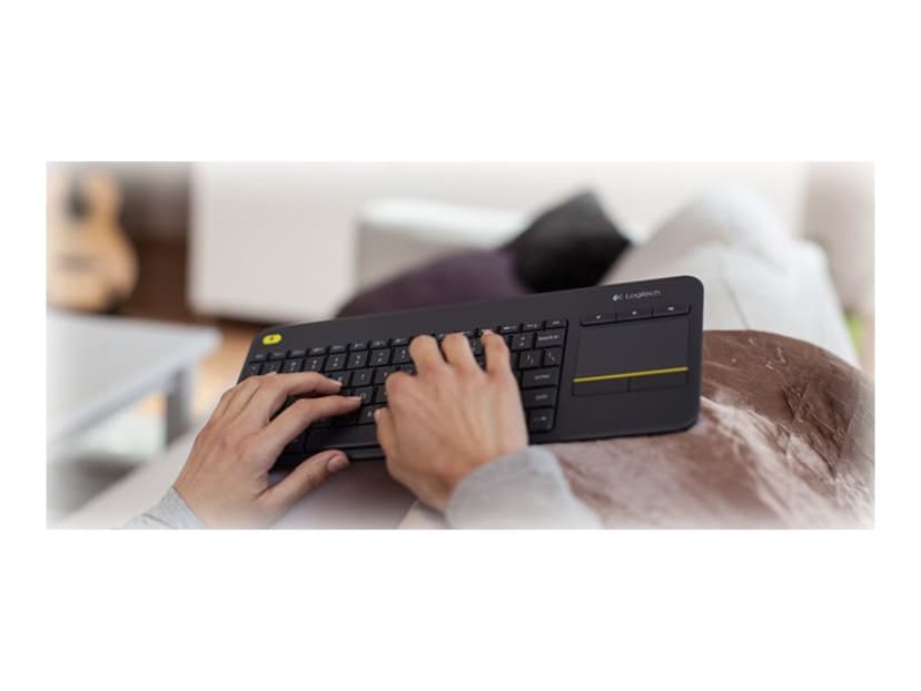 Logitech Touch K400 Plus Trådløs Tastatur Nordisk Svart