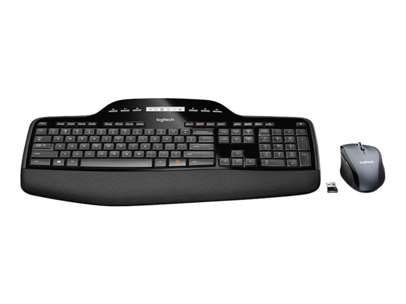 Logitech Wireless Desktop MK710 - tastatur- og mussett - US Engelsk - USA / internasjonal Tastatur- og mussett