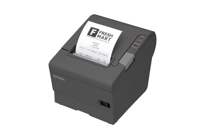 Epson Kvittoskrivare TM-T88V USB/WiFi Inkl AC-Adapter Mörkgrå