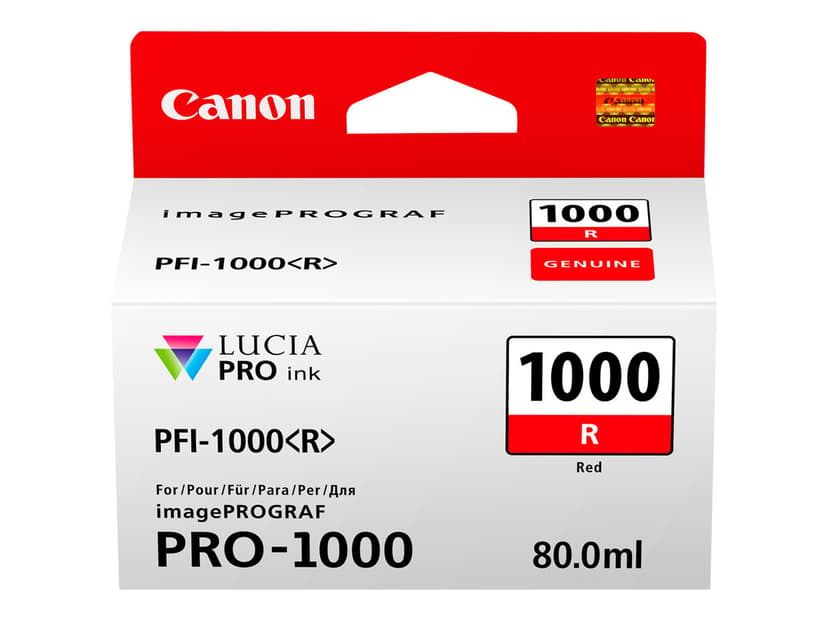 Canon Blekk Rød PFI-1000 R - IPF-1000