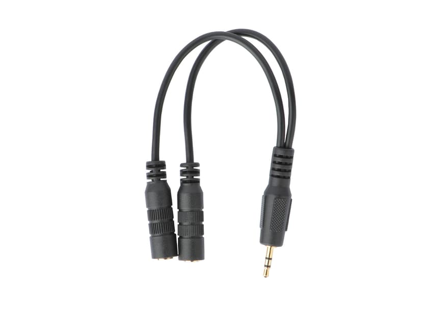 Prokord Audio adaptor Sub-mini telefoon stereo 2,5 mm Male Sub-mini telefoon stereo 2,5 mm Female