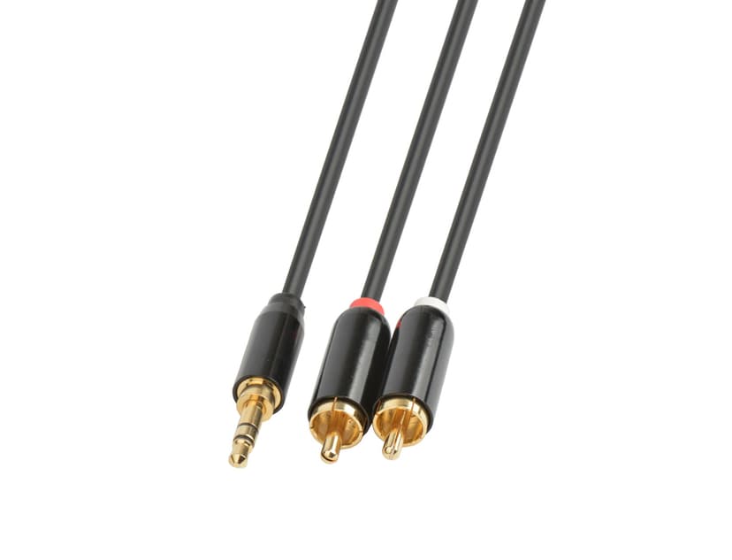 Prokord Audio cable 20m Mini-telefoon stereo 3,5 mm Male RCA Male