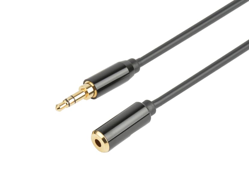 Prokord Audio cable 2m Mini-telefoon stereo 3,5 mm Male Mini-telefoon stereo 3,5 mm Female