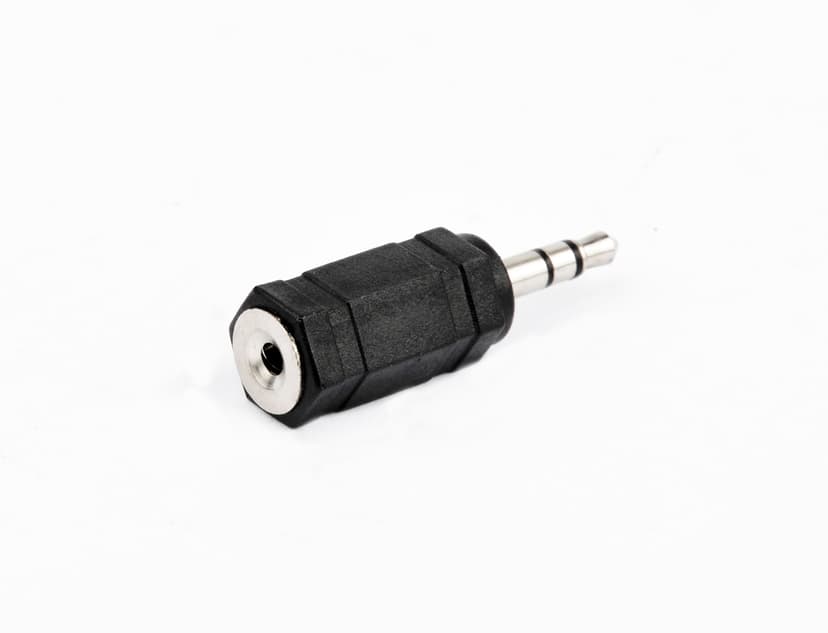 Prokord Audio adaptor Sub-mini telefoon stereo 2,5 mm Female Mini-telefoon stereo 3,5 mm Male