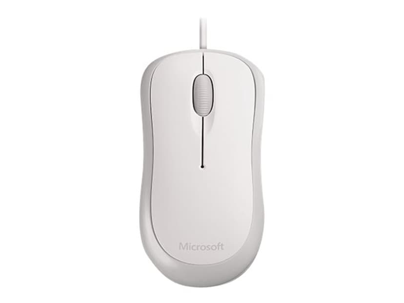 Microsoft Basic Optical Mouse for Business 800dpi Met bekabeling Muis Wit