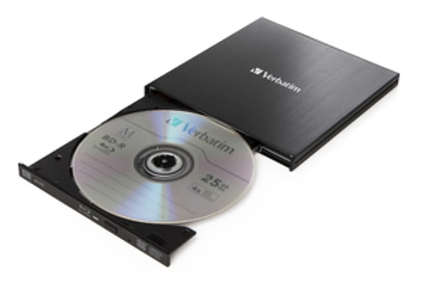 Verbatim Slimline Blu-Ray Rewriter USB3.0 BDXL Writer