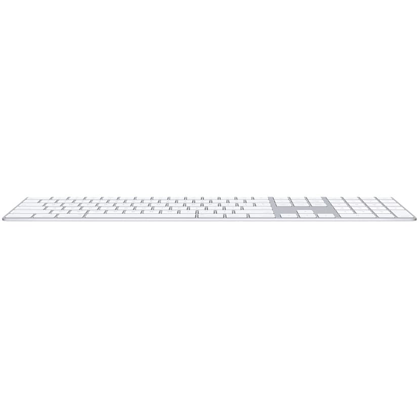 Apple Magic Keyboard with NumPad Trådløs Dansk Tastatur Hvid, Sølv
