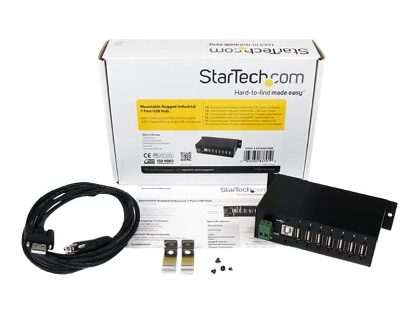 Startech Mountable Rugged Industrial 7 Port USB Hub USB Hubb