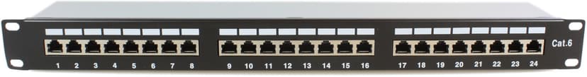 Microconnect Kytkentäpaneeli 24 porttia Vaippasuojattu parikaapeli ( FTP) CAT 6