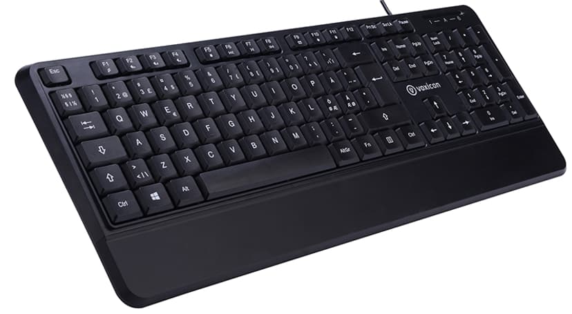 Voxicon Office 201W Kabling Tastatur Nordisk Sort