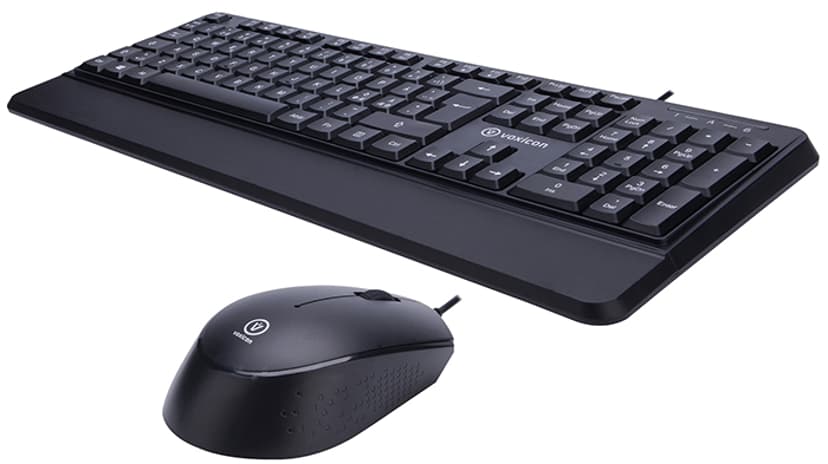 Voxicon 201WH Combo Keyboard and Mouse Nordisk Tastatur- og mussett