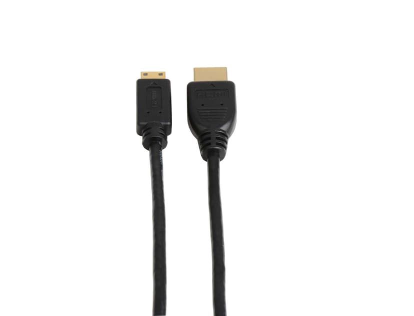 Prokord Prokord HDMI - HDMI Mini High Speed W/ Ethernet 1.0m Black 1m HDMI Mini Hann HDMI Hann