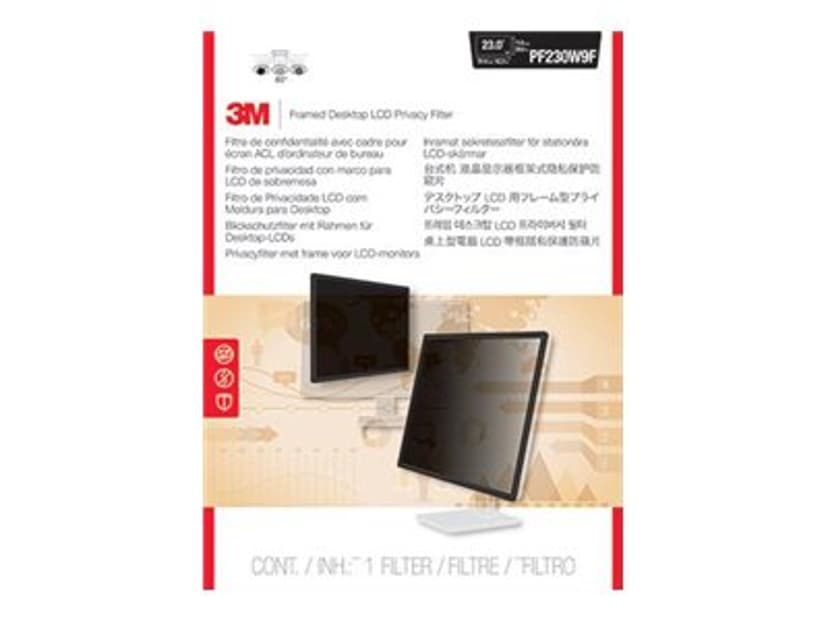 3M Framed Privacy Filter for 23.0" Widescreen Monitor 23" 16:9
