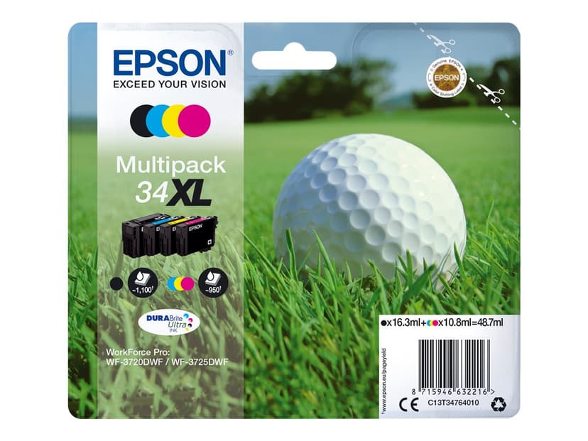 Epson Inkt Multipack (BK/C/M/Y) 34XL