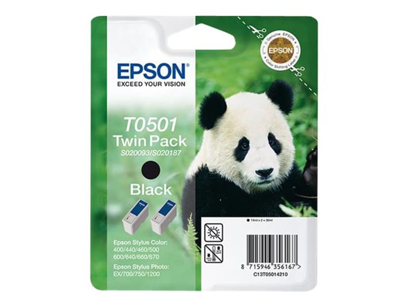 Epson Muste Musta Twin pack - STYLUS 440/640/660/
