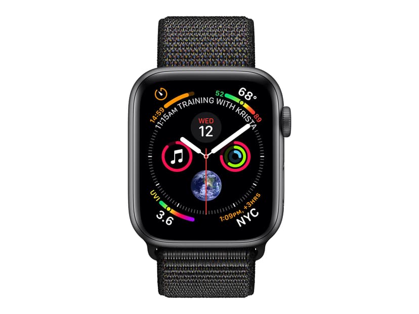 space gray aluminium case black sport loop