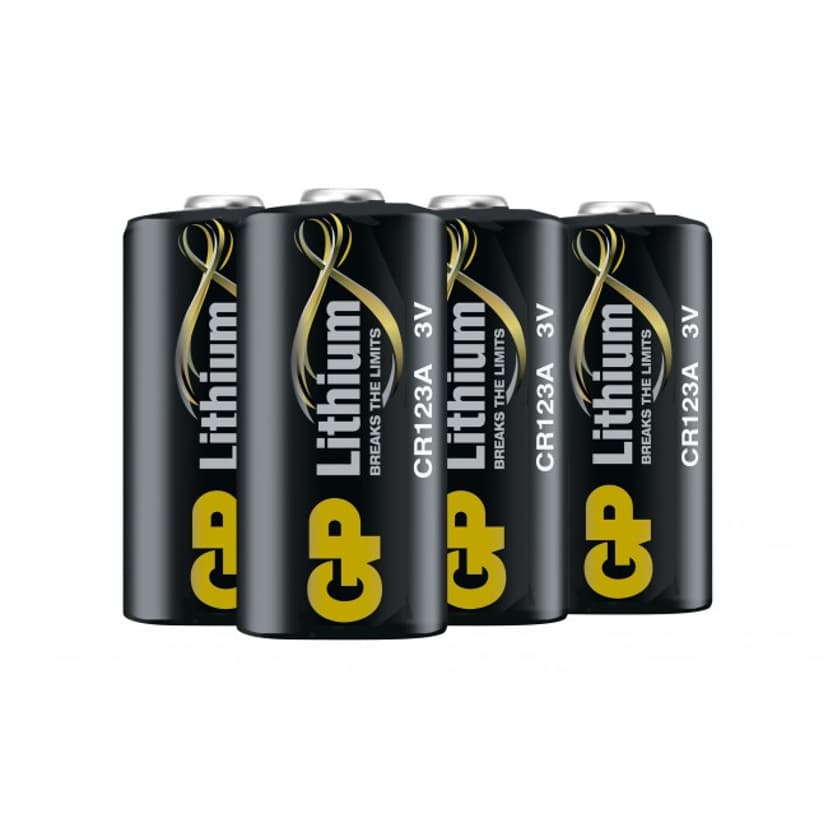 GP Batteri Lithium CR123A-C1 3V 4-Pack