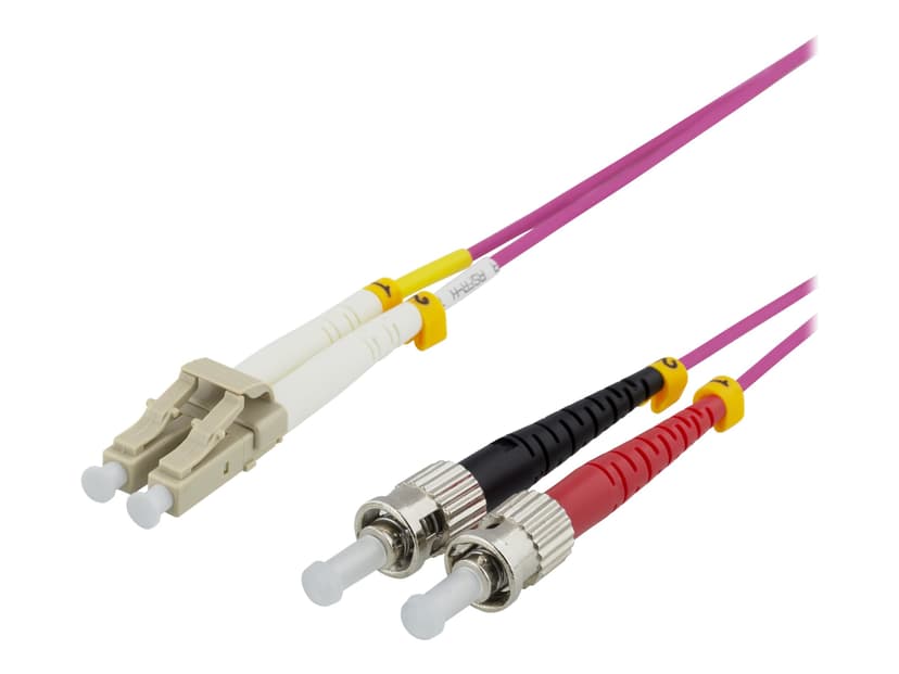 Deltaco Patch-kabel ST/UPC LC/UPC OM4 1m