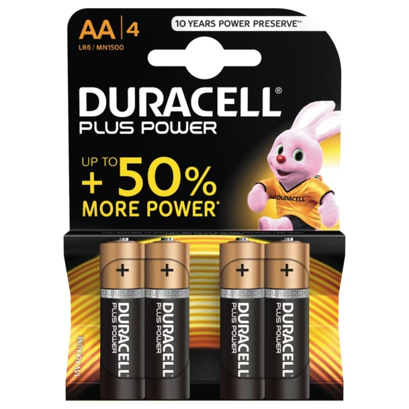 Duracell Batteri Plus Power AA 4st