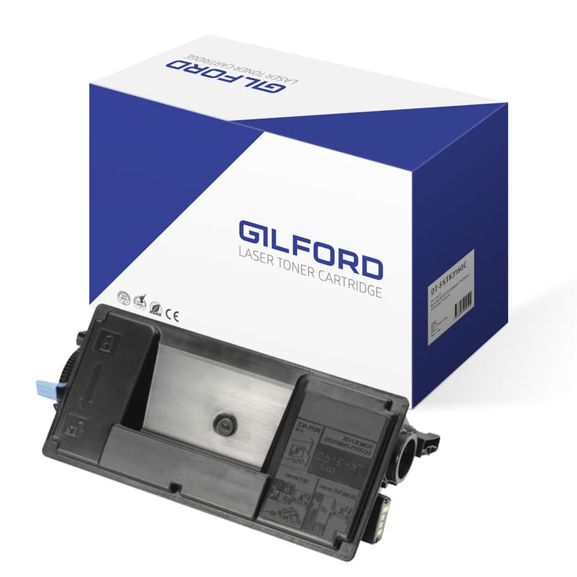 Gilford Värikasetti Musta 12.5K Tk-3160 - P3055 Alternativ till: 1T02t90nl0