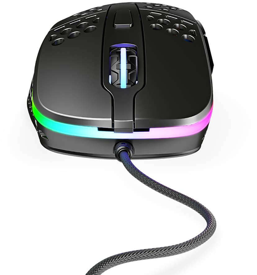 Xtrfy M4 RGB Gaming Mouse Black 16,000dpi Kabelansluten Mus Svart