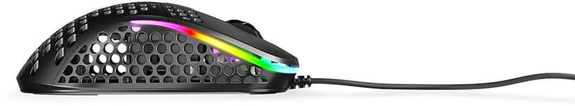 Xtrfy M4 RGB Gaming Mouse Black Kabling 16,000dpi Mus Sort