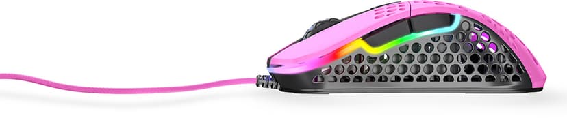 Xtrfy M4 RGB Gaming Mouse Pink Kabling 16,000dpi Mus Pink