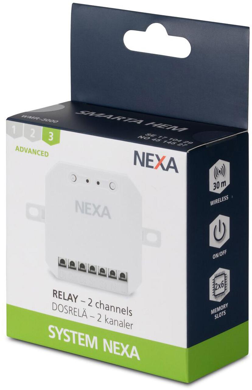 Nexa WMR-3000 2-kanals dosrelä