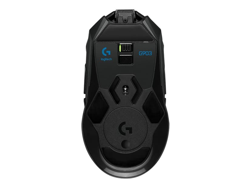 Logitech Wireless Gaming Mouse G903 LIGHTSPEED with HERO 16K sensor 16,000dpi Kabelansluten, Trådlös Mus Svart