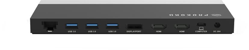 Prokord Workplace Charging Dockingstation 2xHDMI USB-C Portreplikator
